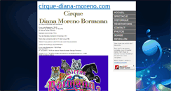 Desktop Screenshot of cirque-diana-moreno.com