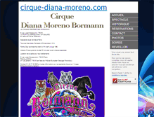 Tablet Screenshot of cirque-diana-moreno.com